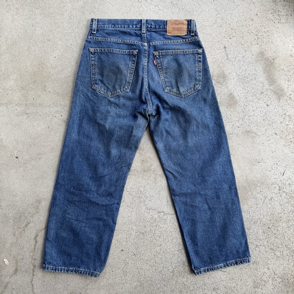 Vintage Levi's 569 Denim Jeans 90s 31x25 Loose Fit - Picture 7 of 9